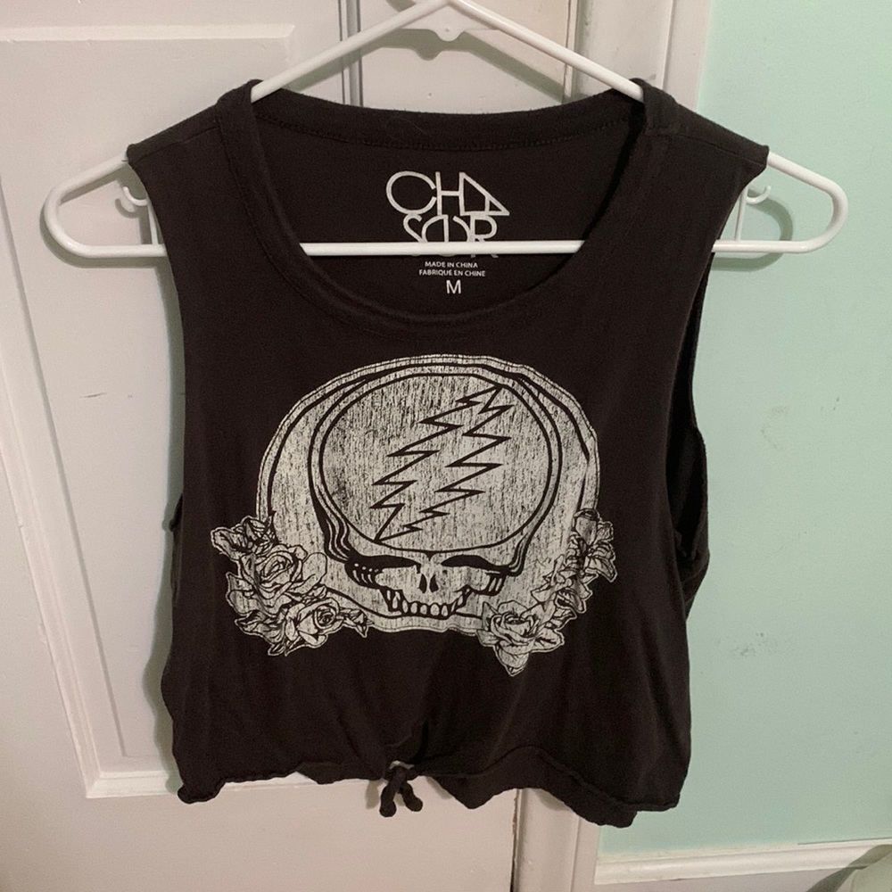 Chaser skull tank with ties